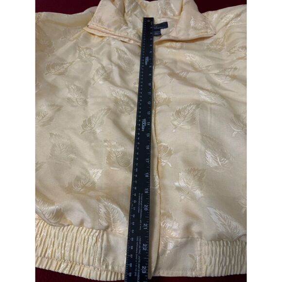 Vintage EVR Women's Windbreaker Jacket & Pants Set Size L Polyester/Cotton Yello - Picture 5 of 16